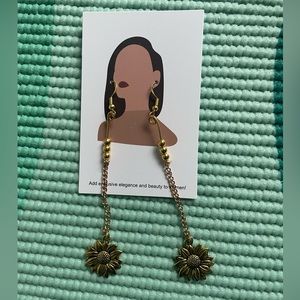 Sunflower Dangle Earrings
